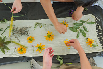 details of making natural batik