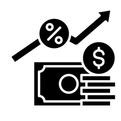 Wall Mural - Interest Rates Icon