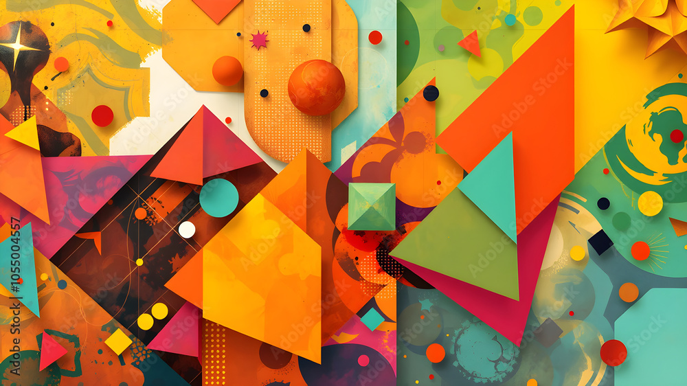 2d flat minimal wallpaper pattern, polygons and shapes, sharp, 8k, main ...