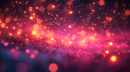 Poster - colorful abstract lights glimmering in a vibrant pattern during a nighttime celebration or event, cr
