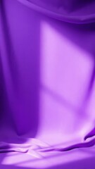 Poster - Soft purple fabric with gentle light and shadow creating an elegant, serene atmosphere