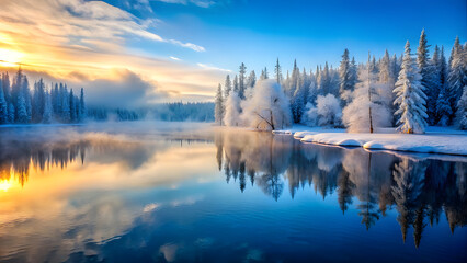  Icy Blue to Misty White Gradient with Pristine Atmosphere. Perfect for: Winter Celebrations, Wellness Retreats, Meditation