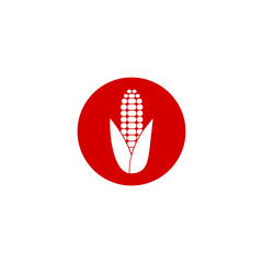Aufkleber - Ear of corn icon isolated on transparent background