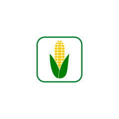 Aufkleber - Ear of corn icon isolated on transparent background