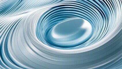 Poster - Abstract Futuristic Background with Blue and White Hexagonal Shapes