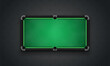 © Igor - Billiard table with green cloth on dark background. Empty pool table top view. Vector illustration.