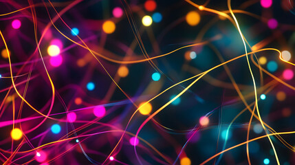 Poster - Bright blue laser lights create a glowing, futuristic backdrop with dynamic patterns and textures, blending energy and motion in a captivating design