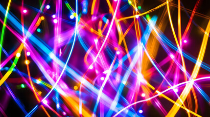 Poster - Bright blue laser lights create a glowing, futuristic backdrop with dynamic patterns and textures, blending energy and motion in a captivating design