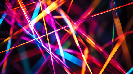 Poster - Bright blue laser lights create a glowing, futuristic backdrop with dynamic patterns and textures, blending energy and motion in a captivating design