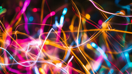Poster - Bright blue laser lights create a glowing, futuristic backdrop with dynamic patterns and textures, blending energy and motion in a captivating design