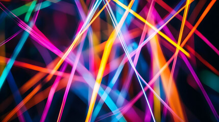 Poster - Bright blue laser lights create a glowing, futuristic backdrop with dynamic patterns and textures, blending energy and motion in a captivating design