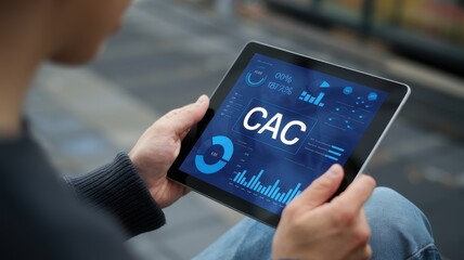 Poster - understanding customer acquisition cost (cac) using data visualization techniques on tablets