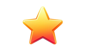 vibrant 3d star emoji with a gradient design, representing excellence, achievement, or highlight in 