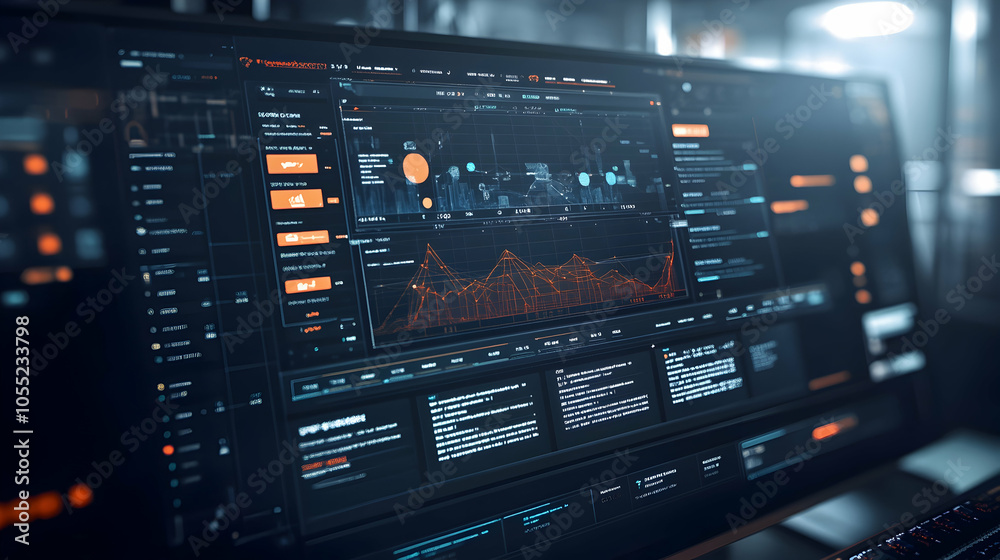 Global supply chain management software interface showcasing innovative ...