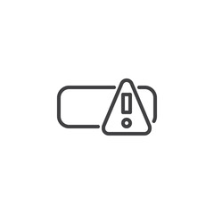 Alert Dialog line icon