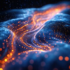 Poster - Exploring abstract microfluidics visualizing liquid dynamics through scientific innovation and technology