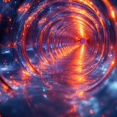 Poster - Exploring the phenomenon of abstract quantum tunneling a visualization of physics concepts in a hypothetical tunnel