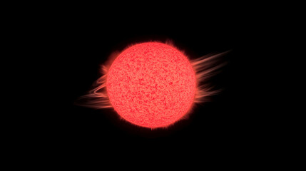 Wall Mural - red giant star in space, astronomy, universe, galaxy, celestial, cosmic