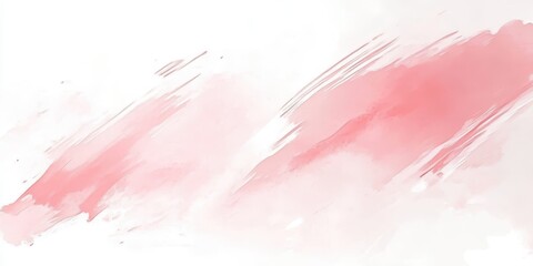 Poster - Soft Pink and White Abstract Watercolor Background
