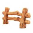 © Jenjira - Wooden fence model, isolated on transparent background.