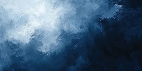 Poster - Abstract Dark Blue Watercolor Background