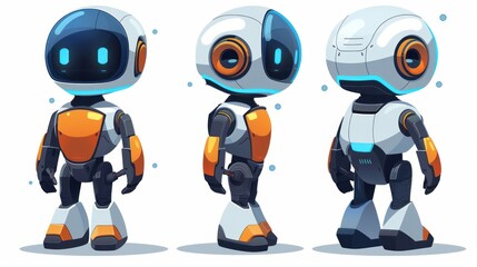Poster - Cute Robot Character Design