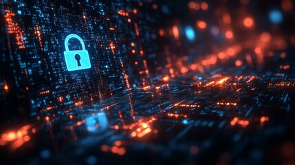 Aufkleber -  image representing cybersecurity. 
