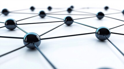 Poster - Network representing connections, data exchange, and global communication