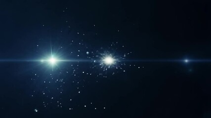 Wall Mural - closeup vacuum otherwise particles virtual empty presence light tiny flashes unpredictable represent