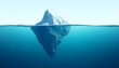 © TensorSpark - An iceberg symbolizes hidden depths, with most of its mass concealed underwater.