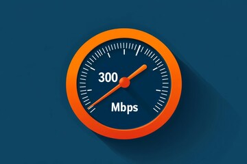 Aufkleber - A simple graphic showing a speedometer-style interface with a needle pointing to 