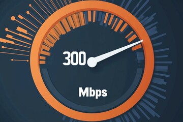 Aufkleber - A simple graphic showing a speedometer-style interface with a needle pointing to 