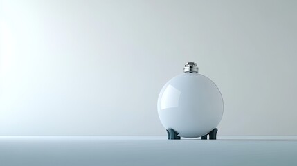 Poster - Elegant White Sphere with Minimalistic Design