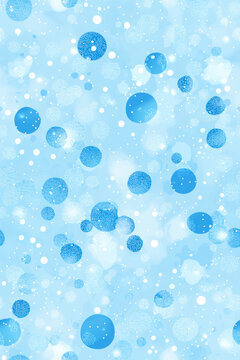 Vertical Light blue seamless cover with spots. Glitter abstract illustration with blurred drops of rain.