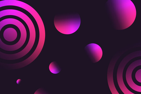 Geometric shapes with gradeint background