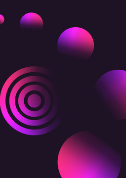 Geometric shapes with gradeint background