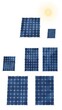 © Global Perspectives - Solar panel set - various size and angles - transparent png - premium pen tool flawless cutout solar panel Ultra realistic Photorealistic