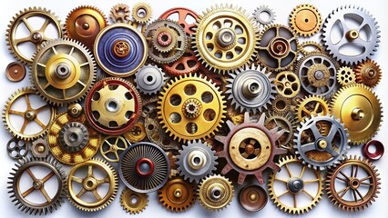 Poster - Industrial Gears and Cogwheels: Mechanical Design for Engineering Projects