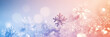 © Stephan - Hintergrund mit Schneeflocken auf Farbverlauf und Lichteffekten