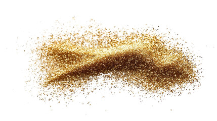Poster - Gold Sparkle and Glitter Dust Effect isolated png