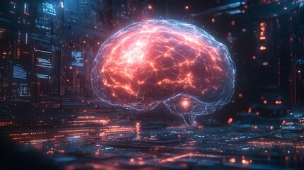 Leinwandbilder - Innovative technology leveraging quantum entanglement and thought transference to manipulate and control human cognition and behavior.