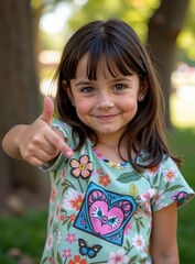 Poster - portrait of a little girl