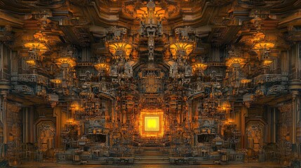 Poster - Detailed circuit board pattern with a glowing 2025 chip in the center, set under ambient lighting for a futuristic feel.