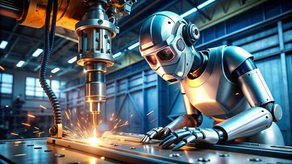 Poster - Robot Drilling into Surface – Advanced Technology and Automation in Action