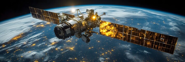 Poster - The communication industry has undergone a remarkable transformation,driven by the of cutting-edge satellite technology. This innovative fusion has revolutionized the way we connect,transmit data.