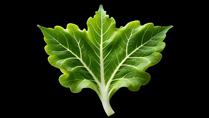 artificial intelligence generated leaf shapes fresh lettuce unique presentation