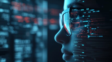 Poster - Exploring the intersection of technology and humanity through digital interfaces and data visualization