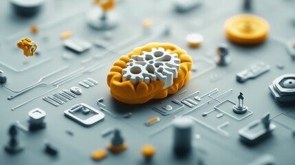 Poster - Exploring the intersection of technology and creativity through innovative brain models and circuit designs
