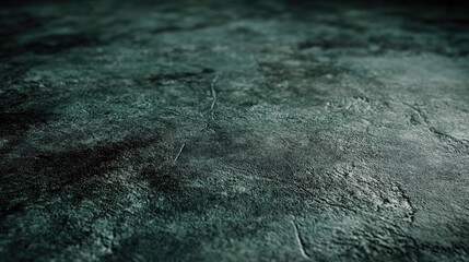 Poster - Dark shamrock green concrete texture on the floor