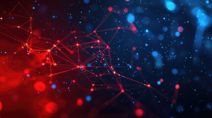 Network flat design top view theme information technology